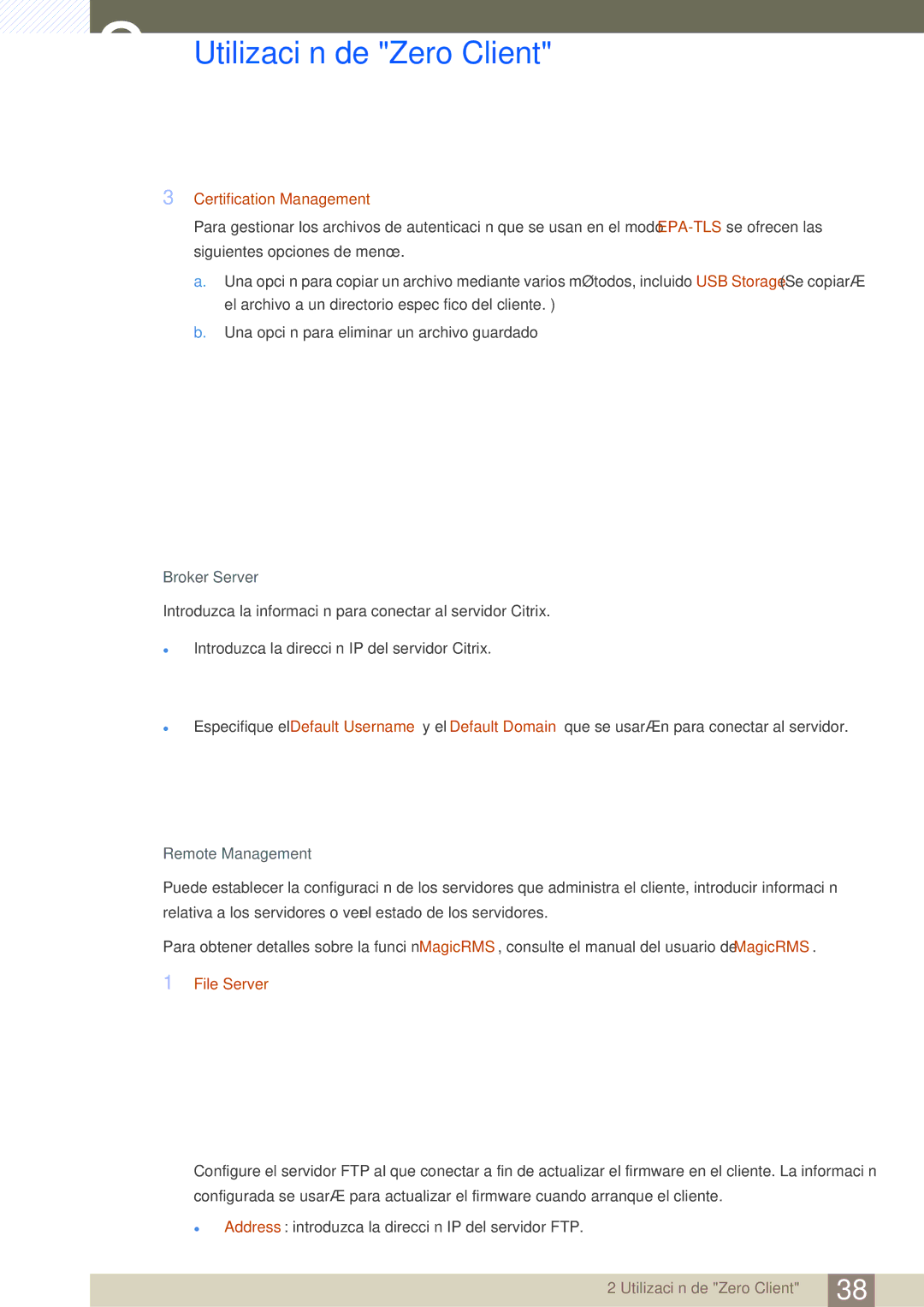 Samsung LF22TSCTBAN/EN, LF19TSCTBAN/EN, LF24TSCTBAN/EN manual Certification Management, File Server 