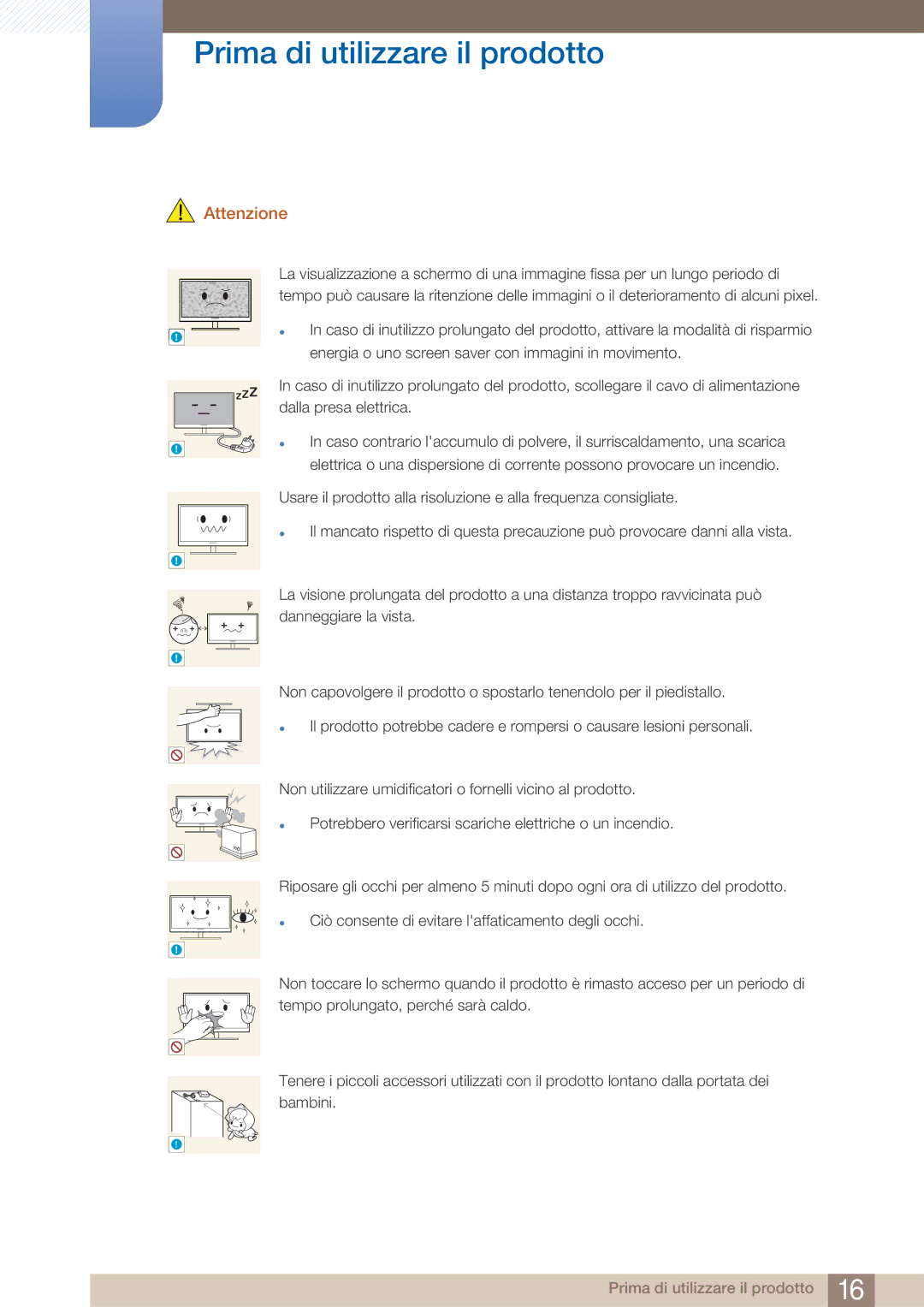 Samsung LF22FN1PFBZXEN manual Attenzione 