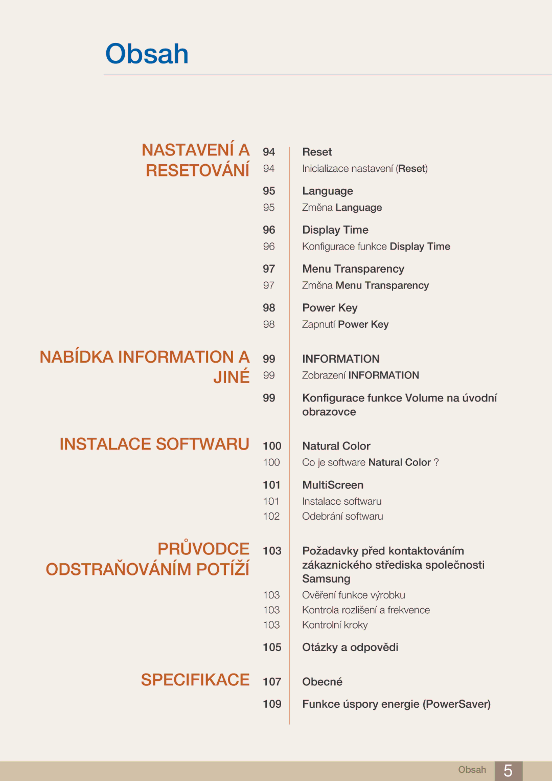 Samsung LF22FN1PFBZXEN manual Průvodce Odstraňováním Potíží 