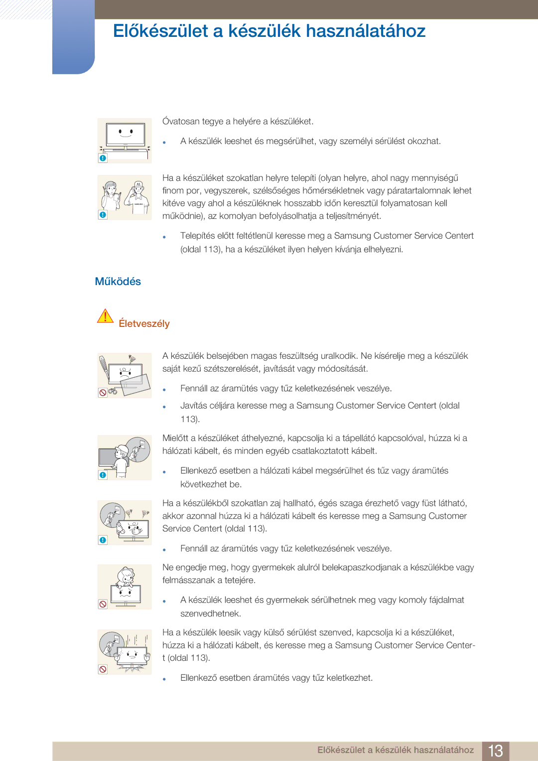 Samsung LF22FN1PFBZXEN manual Működés 