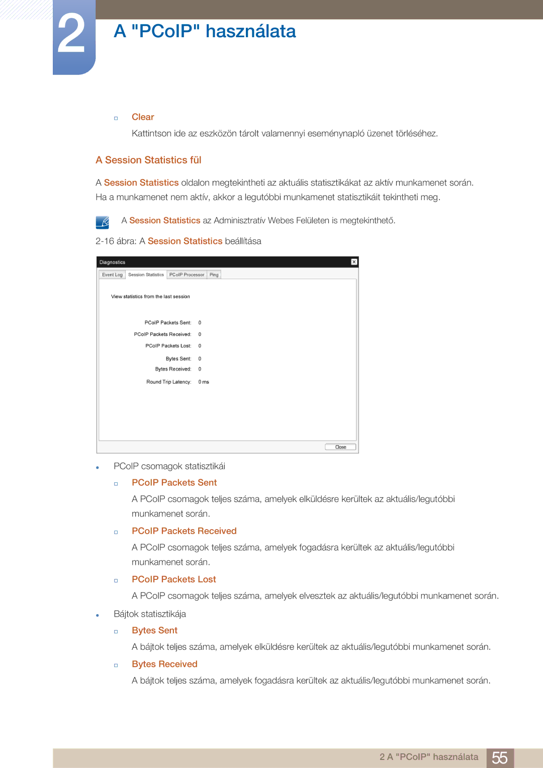 Samsung LF22FN1PFBZXEN manual Session Statistics fül 