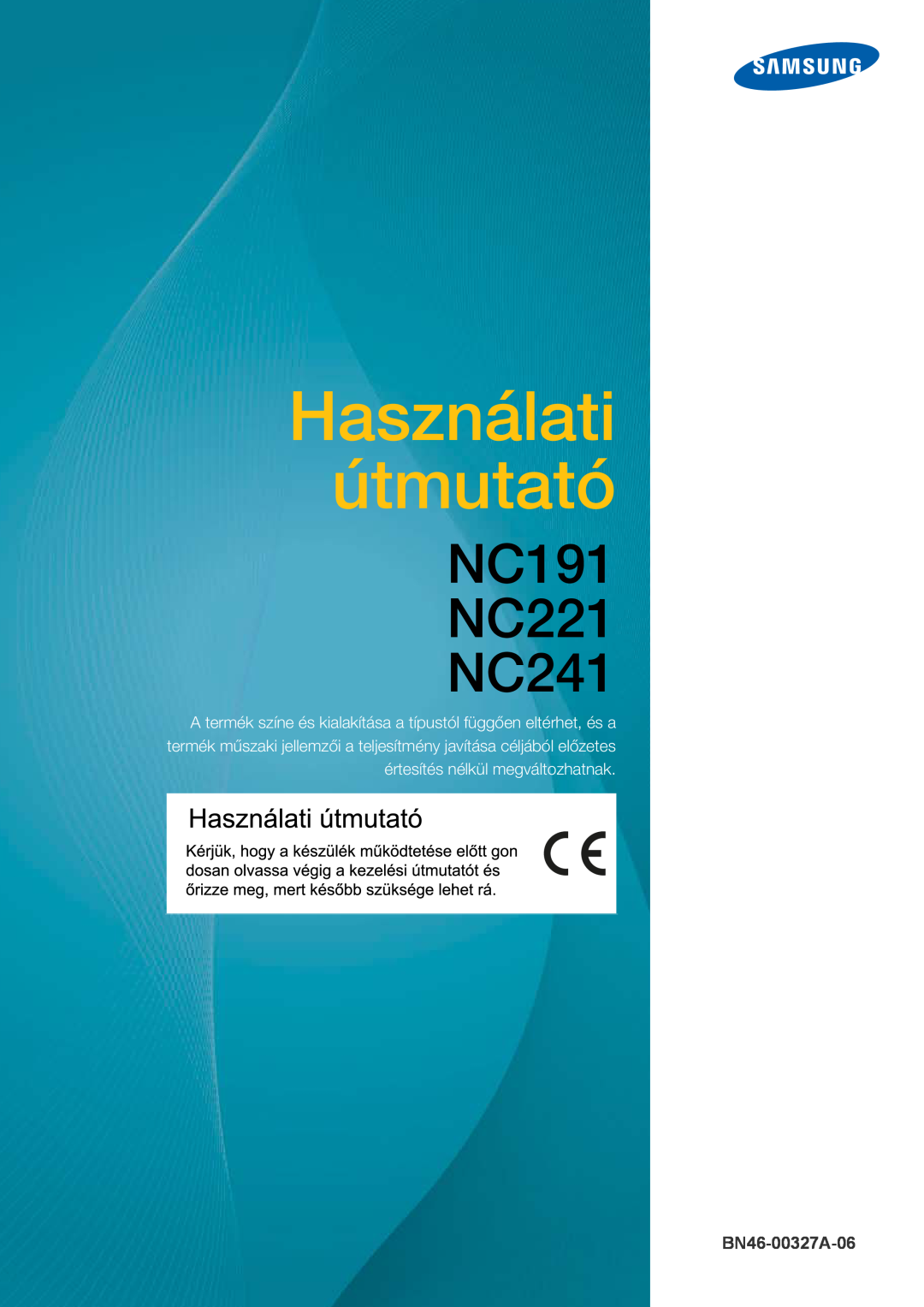 Samsung LF22FN1PFBZXEN, LF22NTBHBNM/EN manual Manuel de lutilisateur, NC191 NC221 NC241, BN46-00327A-06 