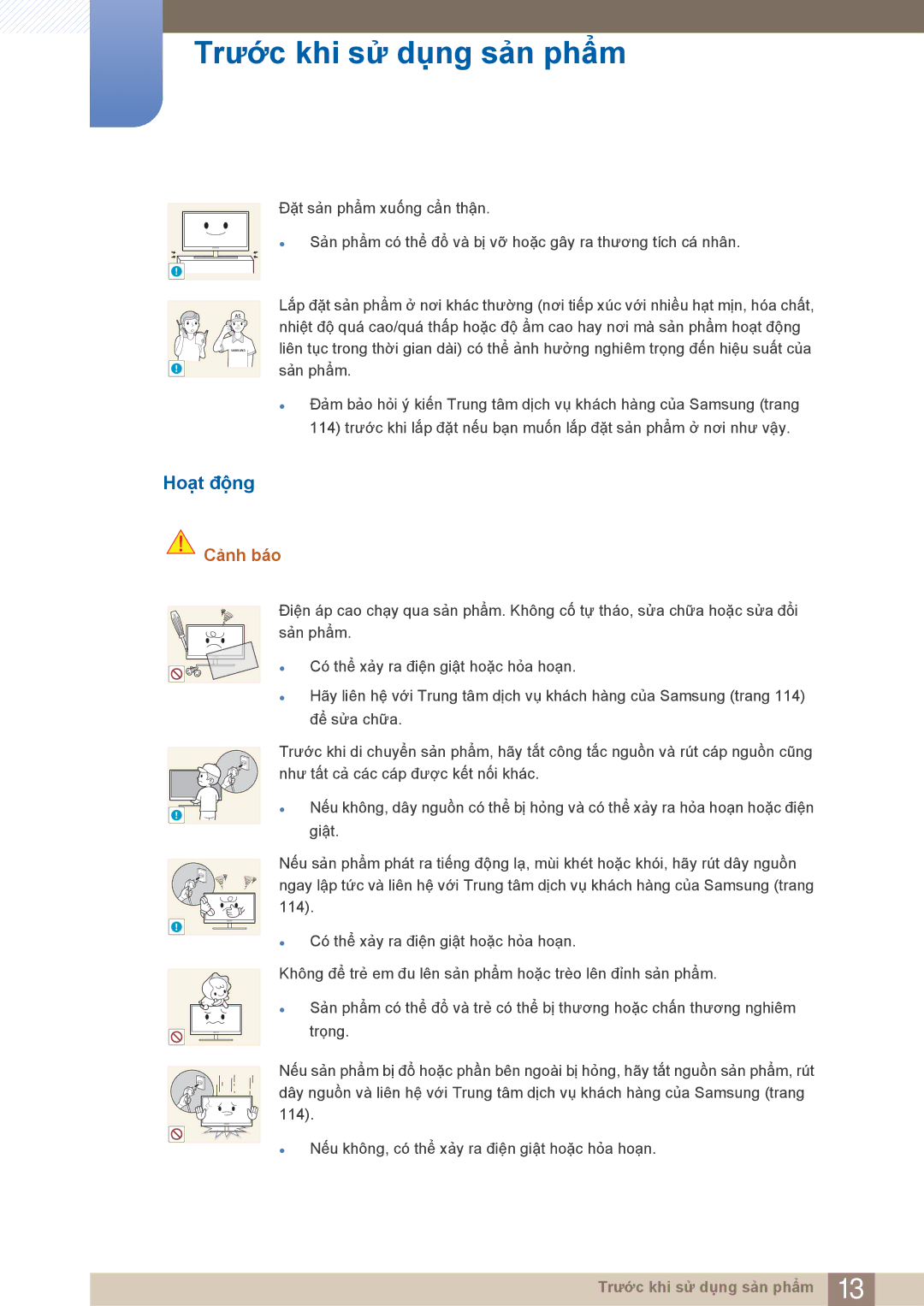 Samsung LF22NTBHBNU/XY, LF22FN1PFBZXXM, LF22NTBHBNM/XY manual Hoạt động 