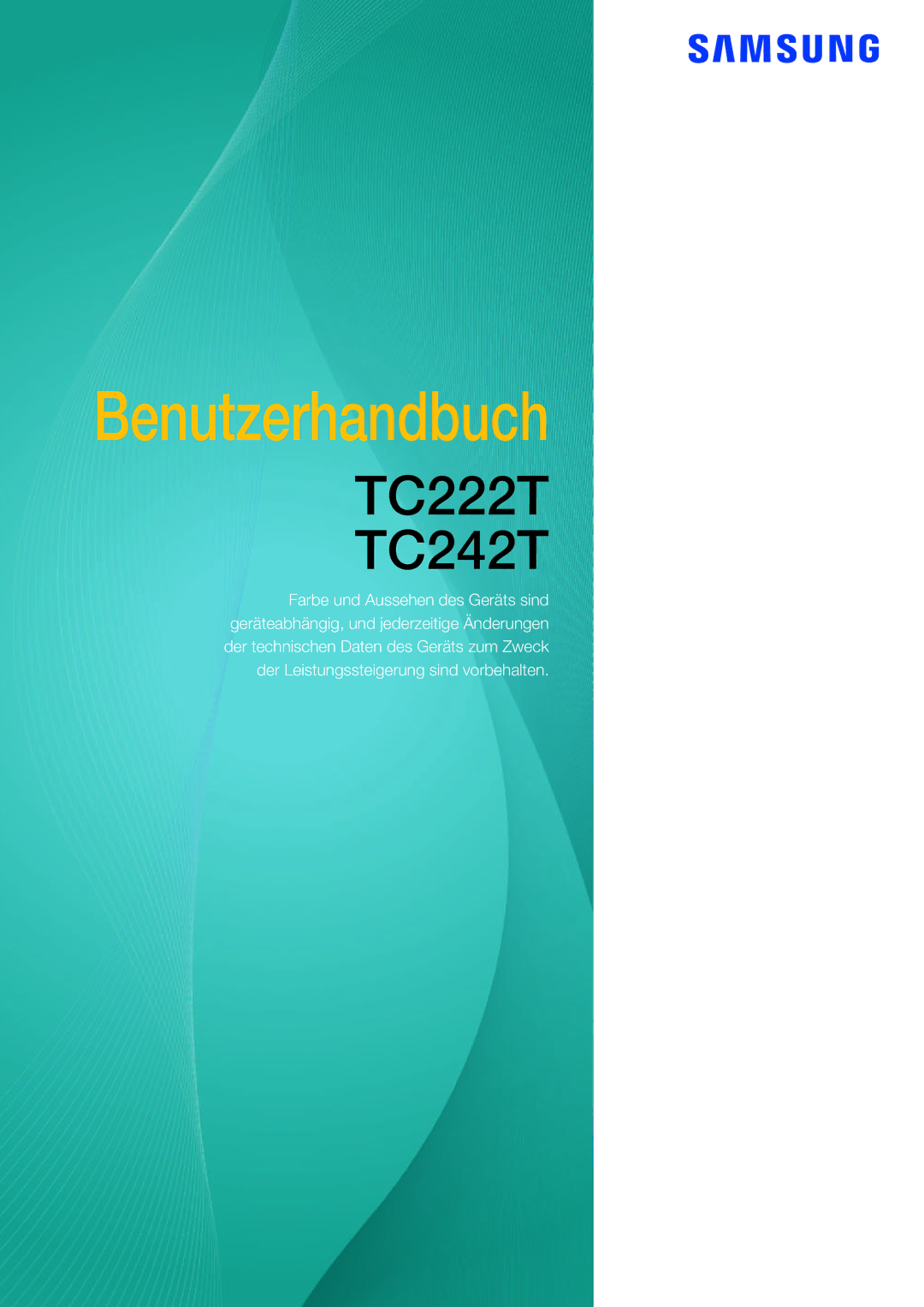 Samsung LF24FT2TFPZXEN, LF22FT2TFPZXEN manual Benutzerhandbuch 