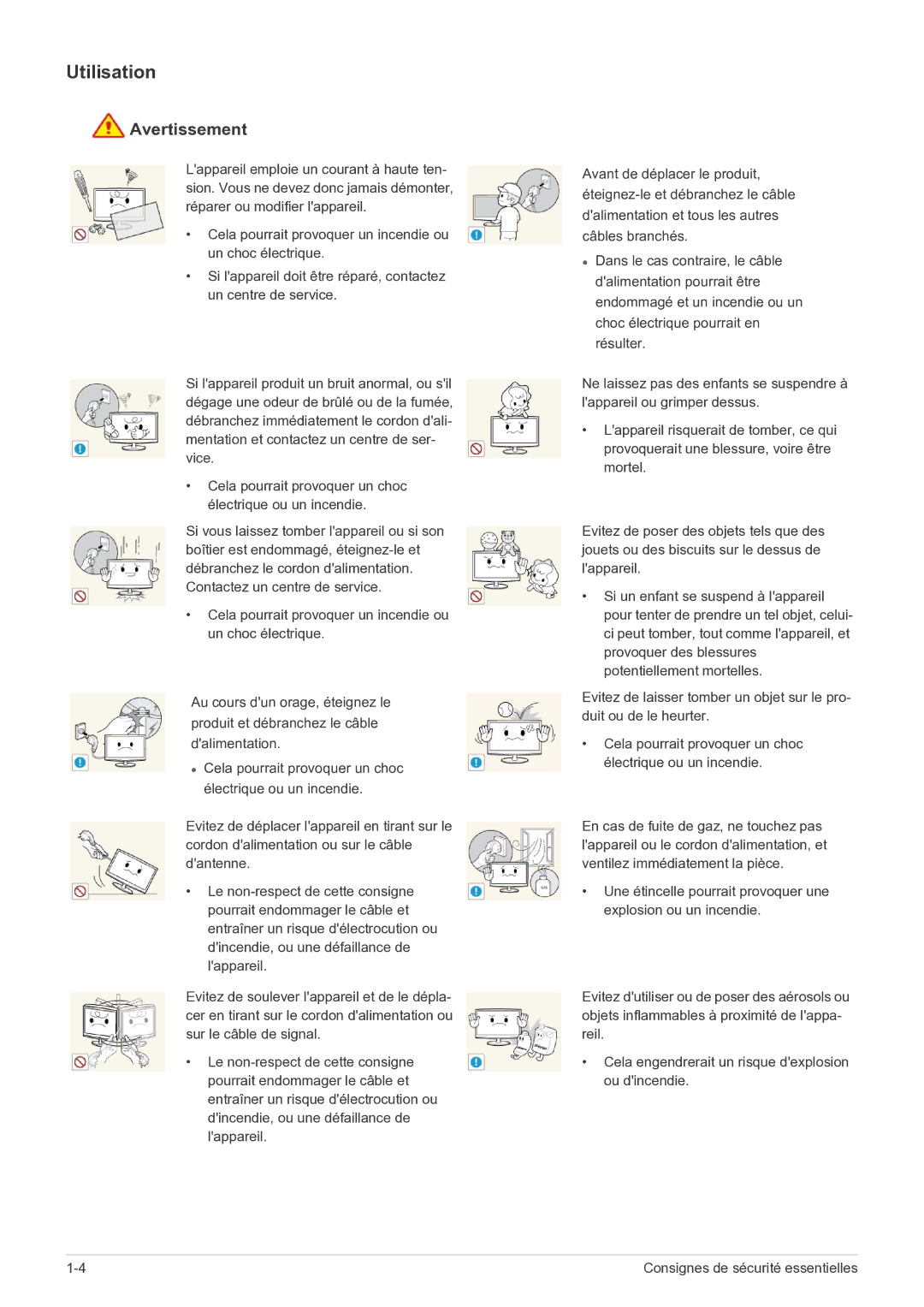 Samsung LF22NEBHBN/EN manual Utilisation 