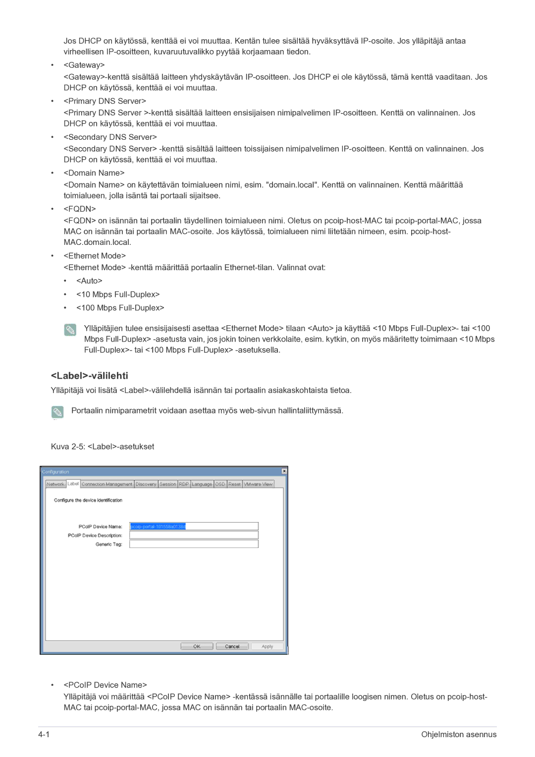 Samsung LF22NEBHBN/EN manual Label-välilehti 