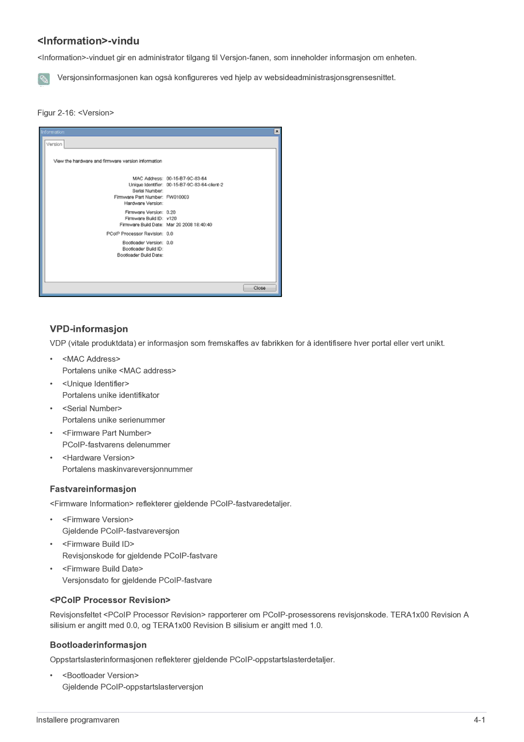 Samsung LF22NEBHBN/EN manual Information-vindu, VPD-informasjon 