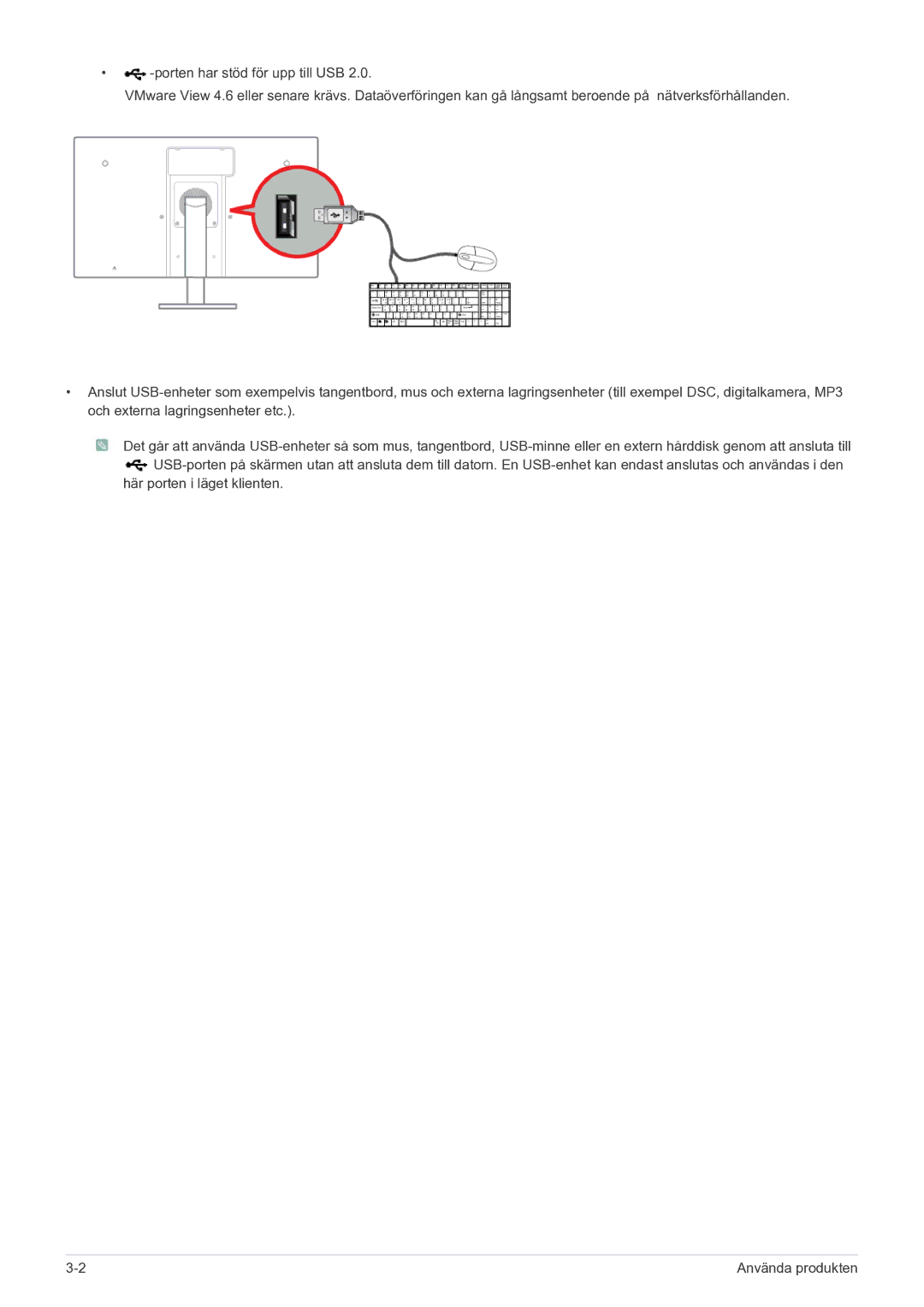 Samsung LF22NEBHBN/EN manual Här porten i läget klienten 