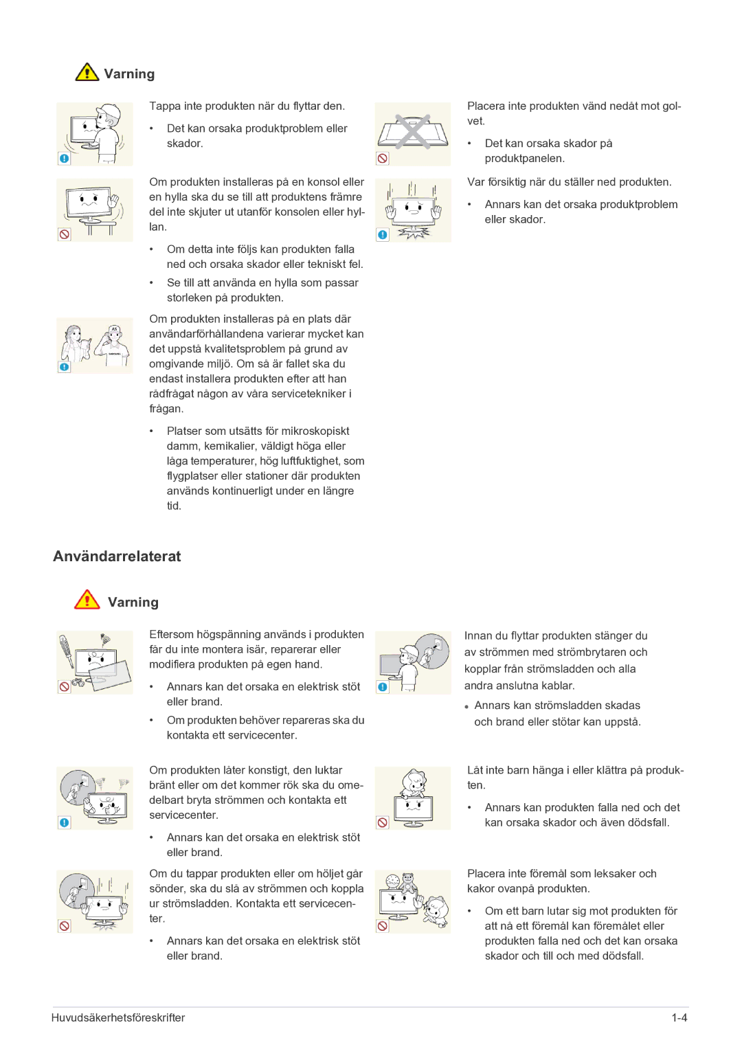 Samsung LF22NEBHBN/EN manual Användarrelaterat 