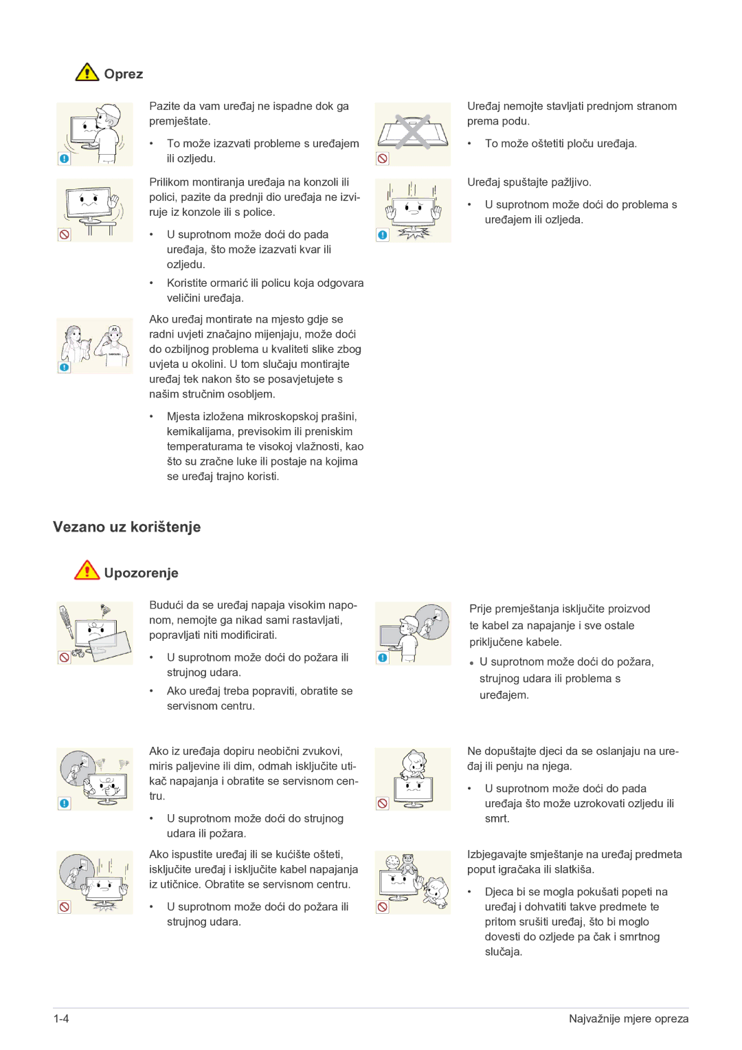 Samsung LF22NEBHBN/EN manual Vezano uz korištenje 