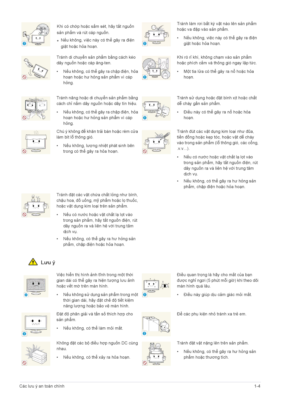 Samsung LF22NEBHBN/XY manual Lưu ý 