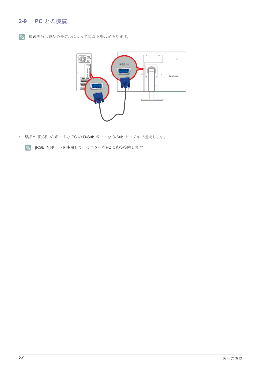 Samsung LF22NPBHBNP/XJ manual Pc との接続 