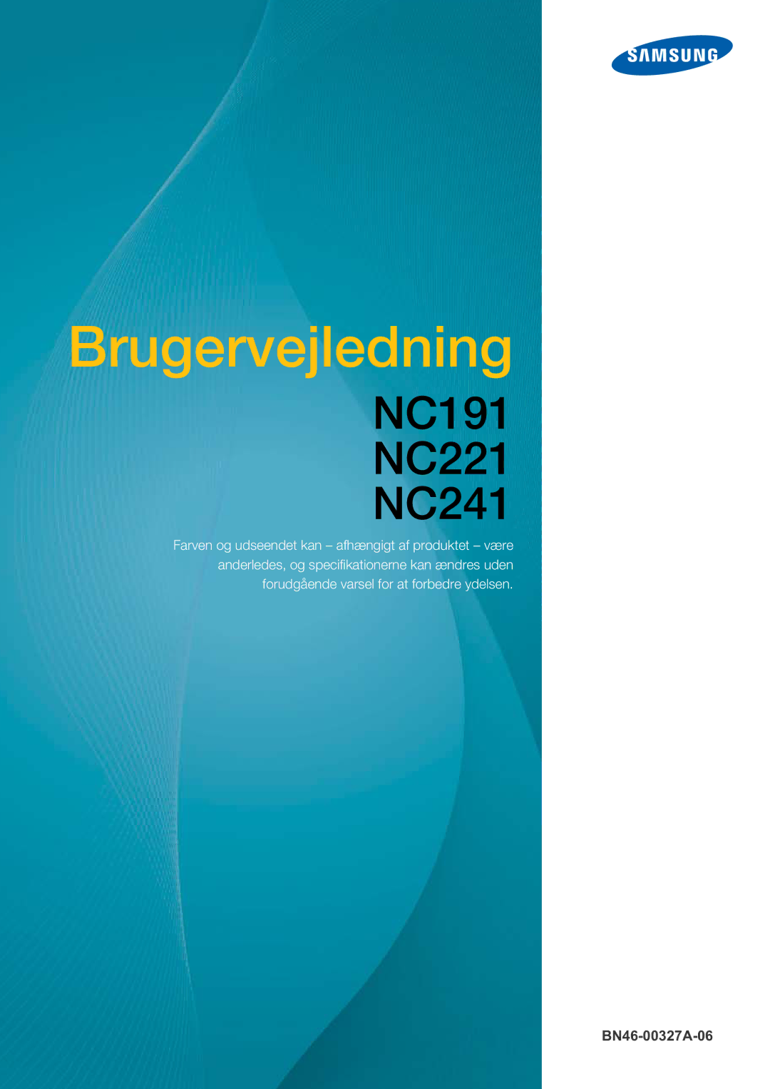 Samsung LF22NTBHBNM/EN manual Brugervejledning 