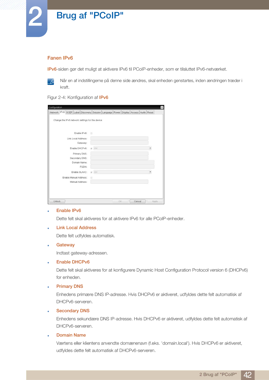 Samsung LF22NTBHBNM/EN manual Fanen IPv6 