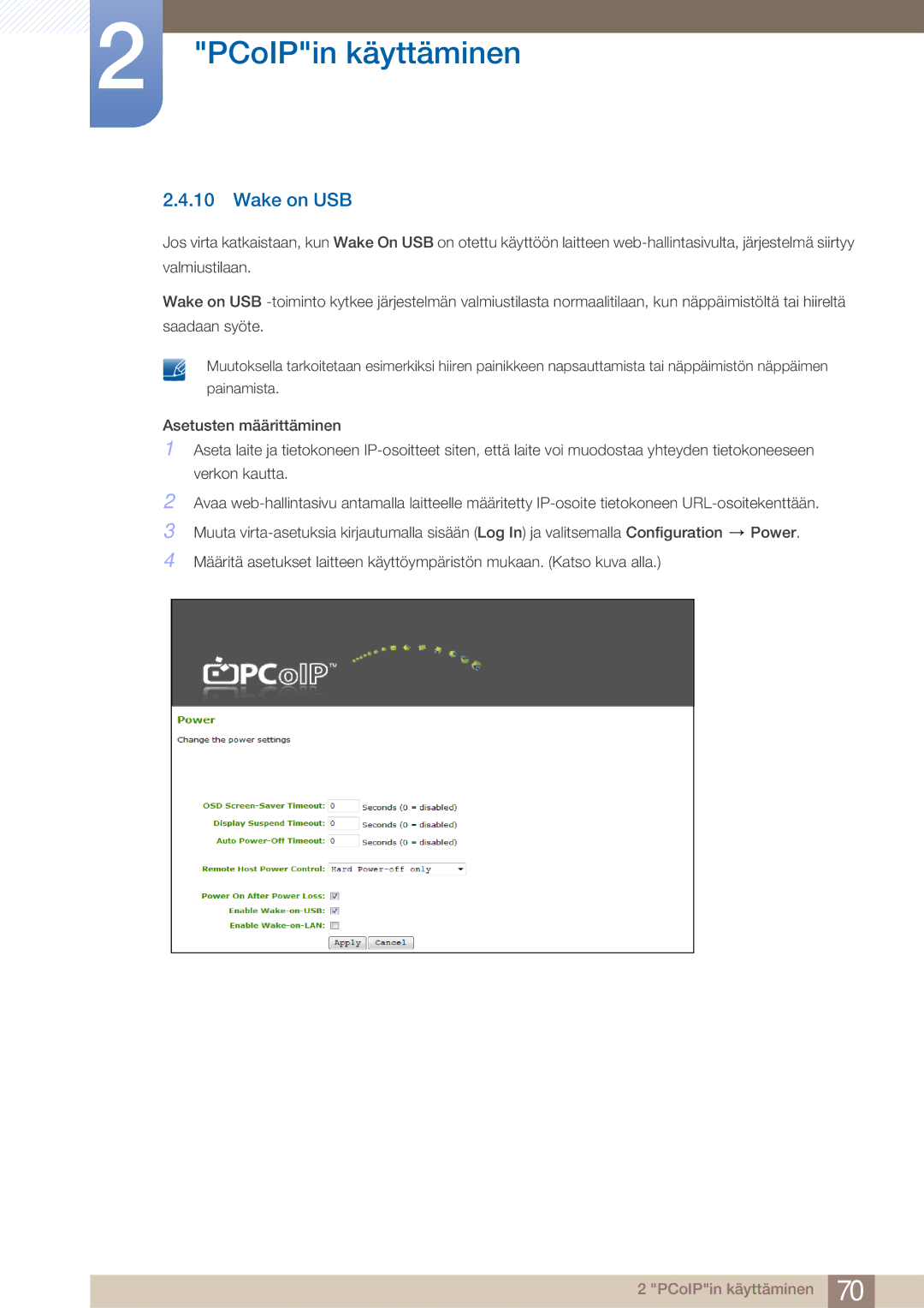 Samsung LF22NTBHBNM/EN manual Wake on USB 