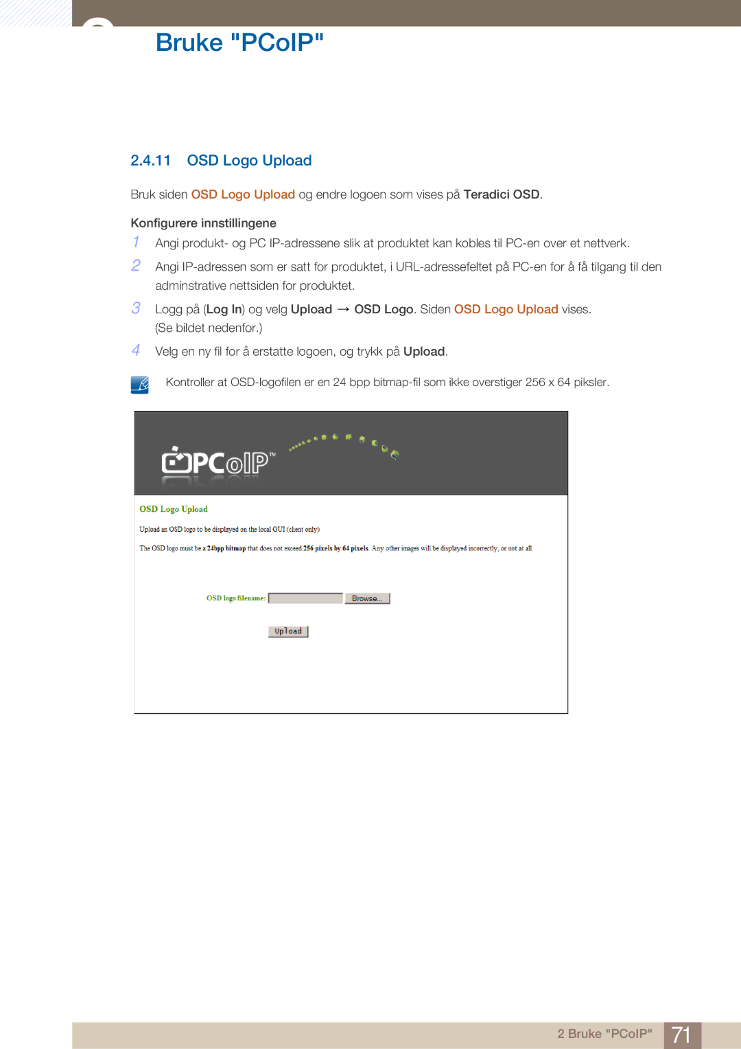 Samsung LF22NTBHBNM/EN manual OSD Logo Upload 