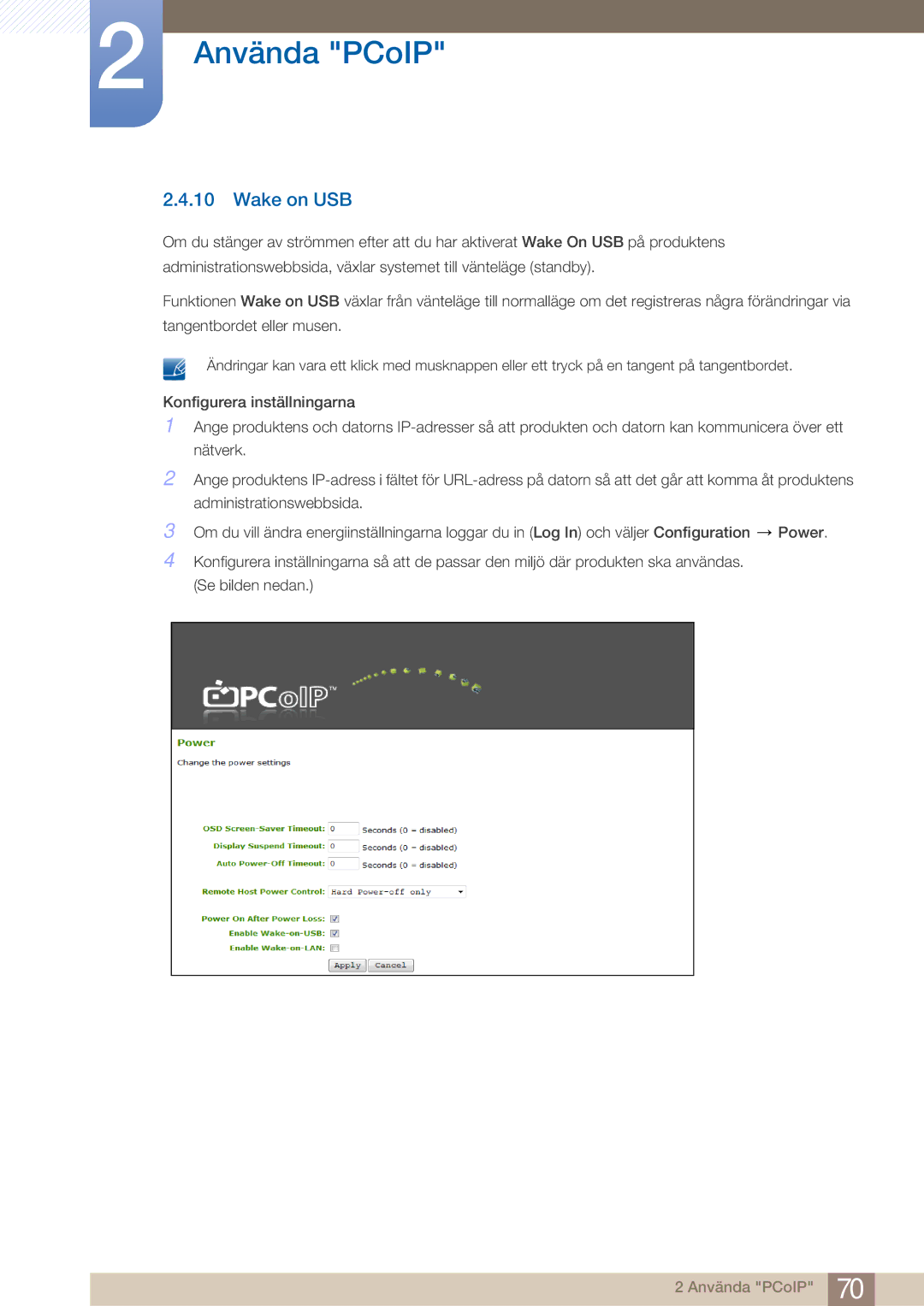 Samsung LF22NTBHBNM/EN manual Wake on USB 