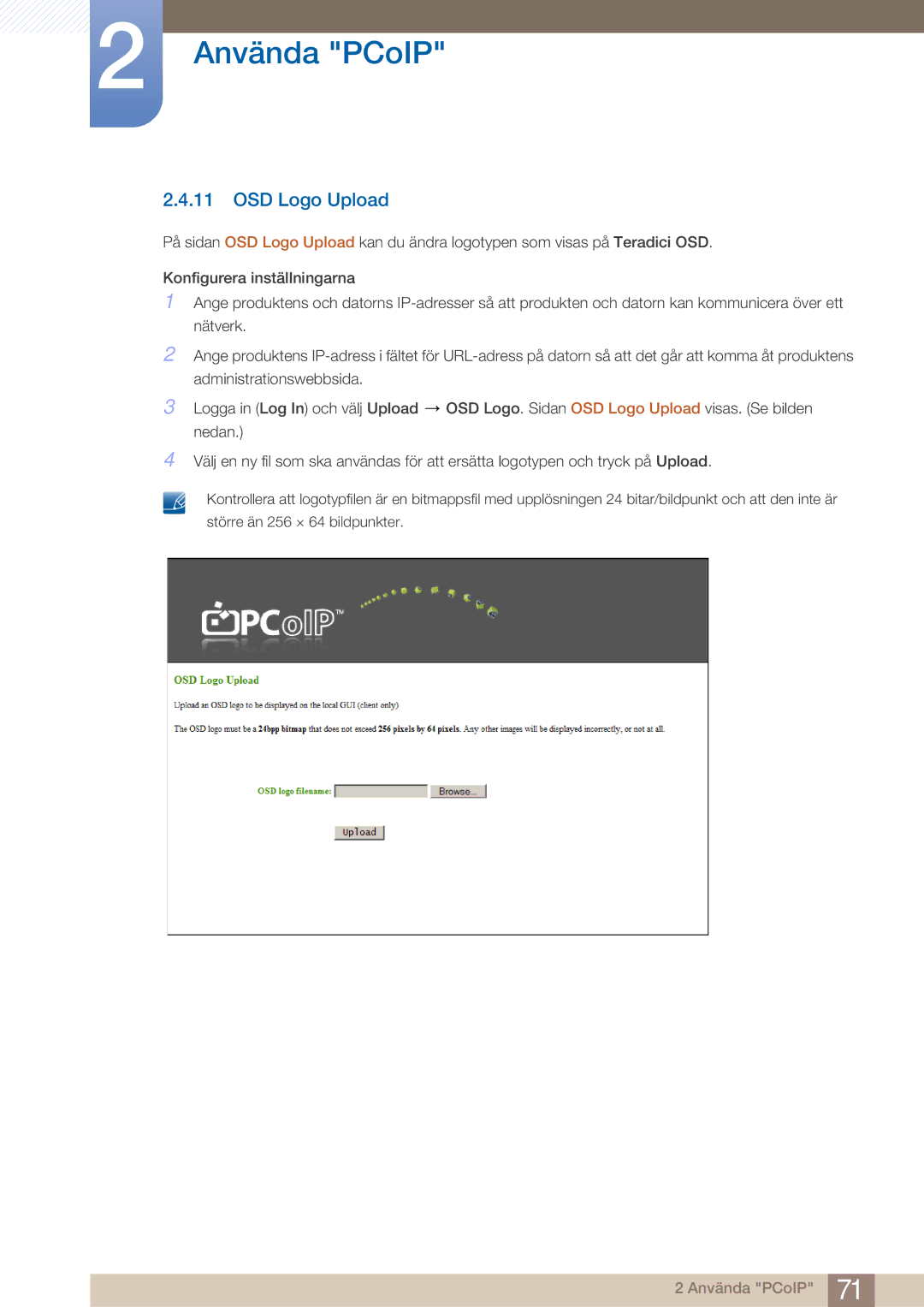 Samsung LF22NTBHBNM/EN manual OSD Logo Upload 