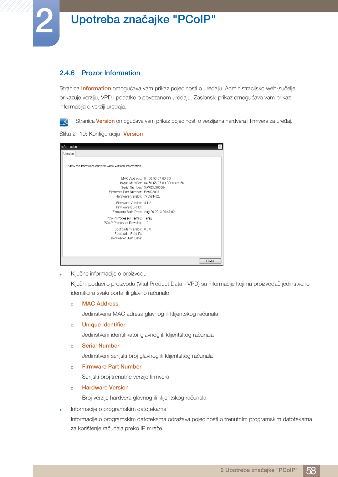 Samsung LF22NTBHBNM/EN manual Prozor Information 