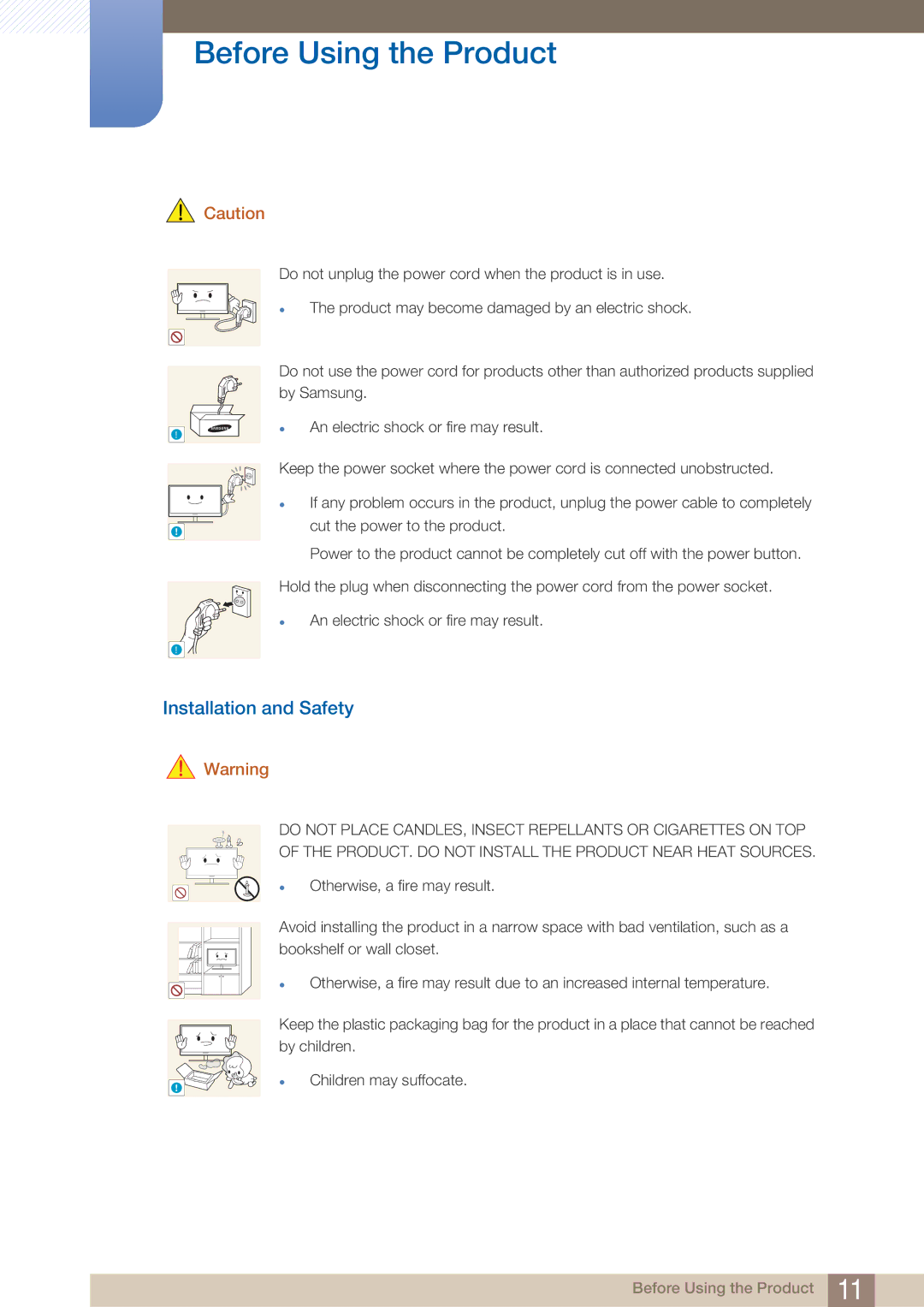 Samsung LF22NTBHBNM/XY, LF22NTBHBNU/EN, LF22NTBHBNM/EN, LF22FN1PFBZXEN, LF22FN1PFBZXXM, LF22NTBHBNU/XY Installation and Safety 