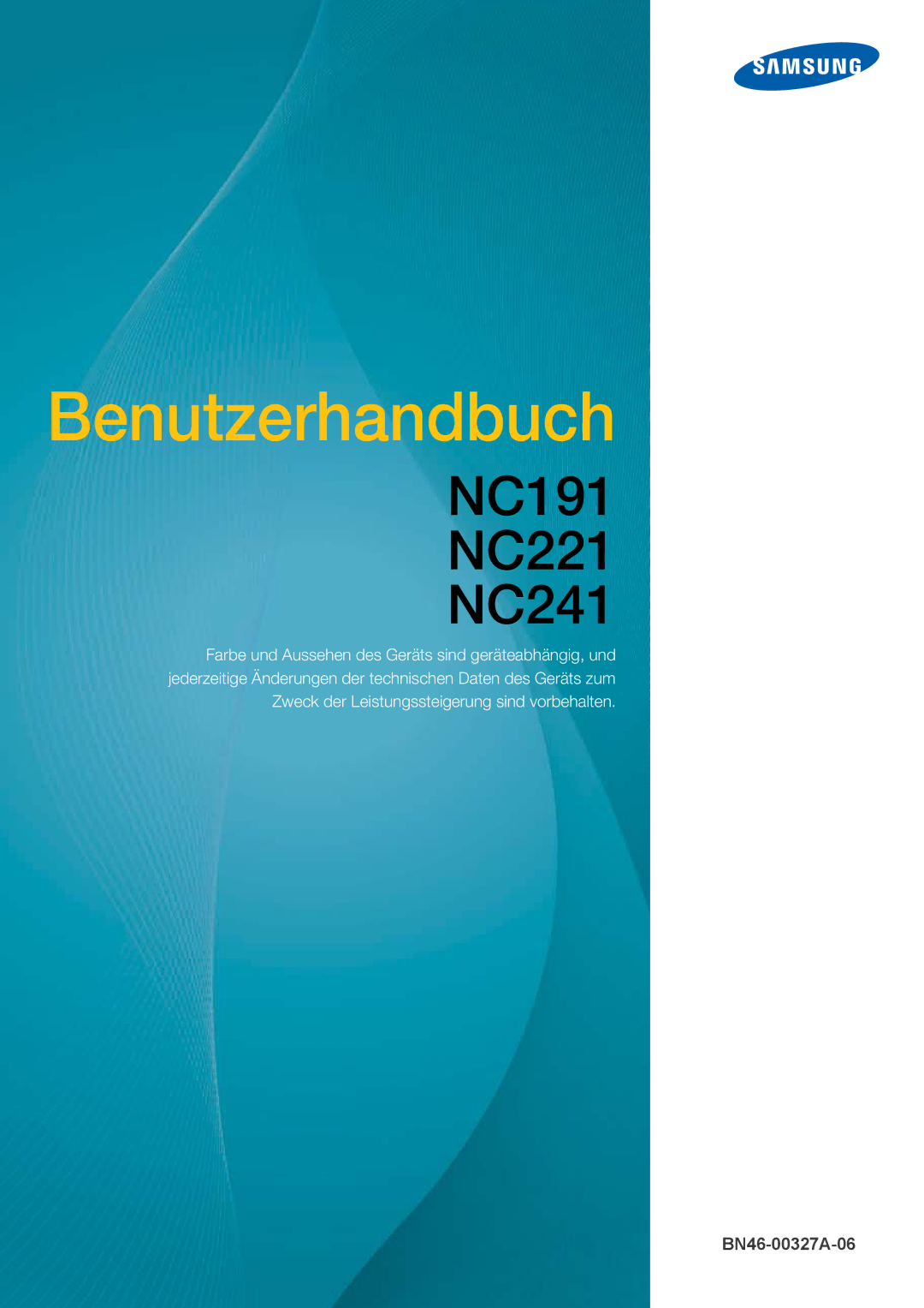 Samsung LF22NTBHBNM/EN, LF22NTBHBNU/EN, LF22FN1PFBZXEN manual Benutzerhandbuch 