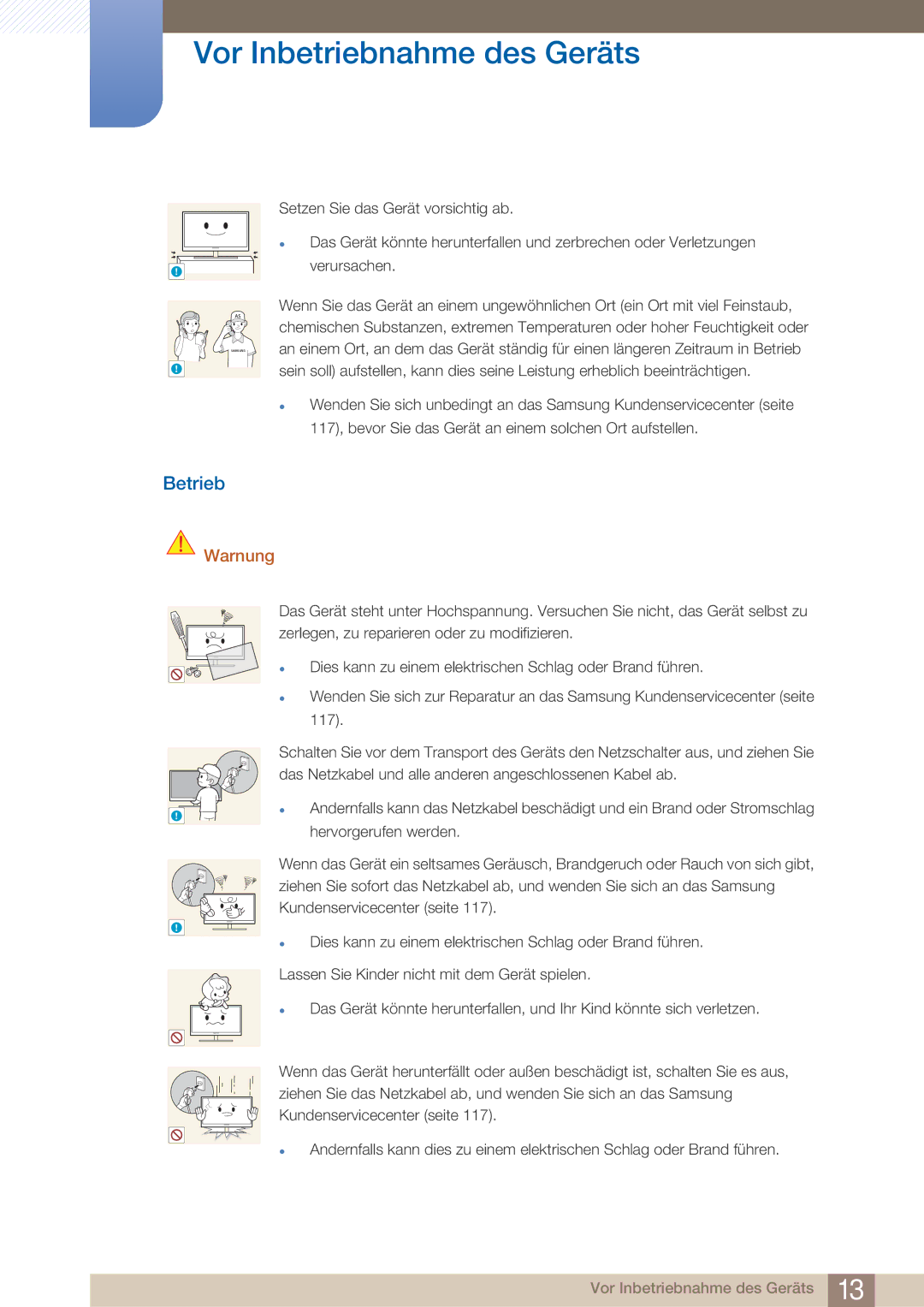 Samsung LF22NTBHBNM/EN, LF22NTBHBNU/EN, LF22FN1PFBZXEN manual Betrieb 