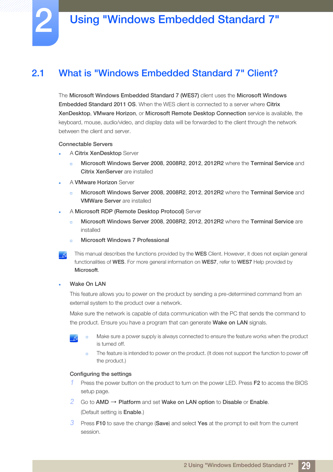 Samsung LF24TC2WAN/EN, LF22TC2WAN/EN manual Using Windows Embedded Standard, What is Windows Embedded Standard 7 Client? 