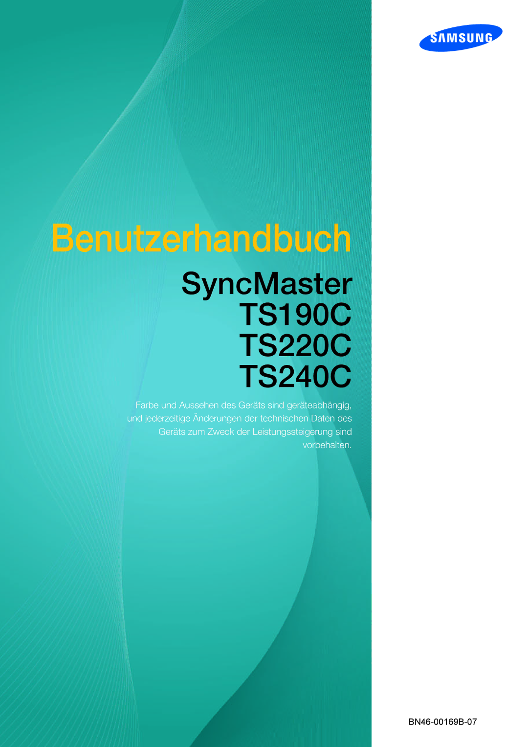 Samsung LF22TSCTBAN/EN manual Benutzerhandbuch 