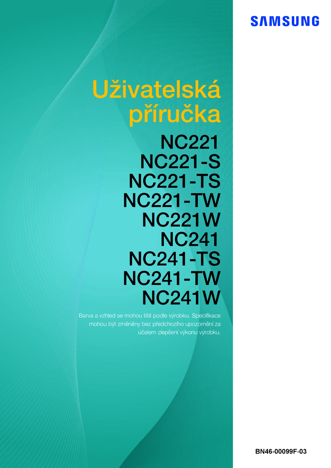 Samsung LF22FN1PFBZXEN, LF24FN1PFBZXEN manual Uživatelská Příručka 