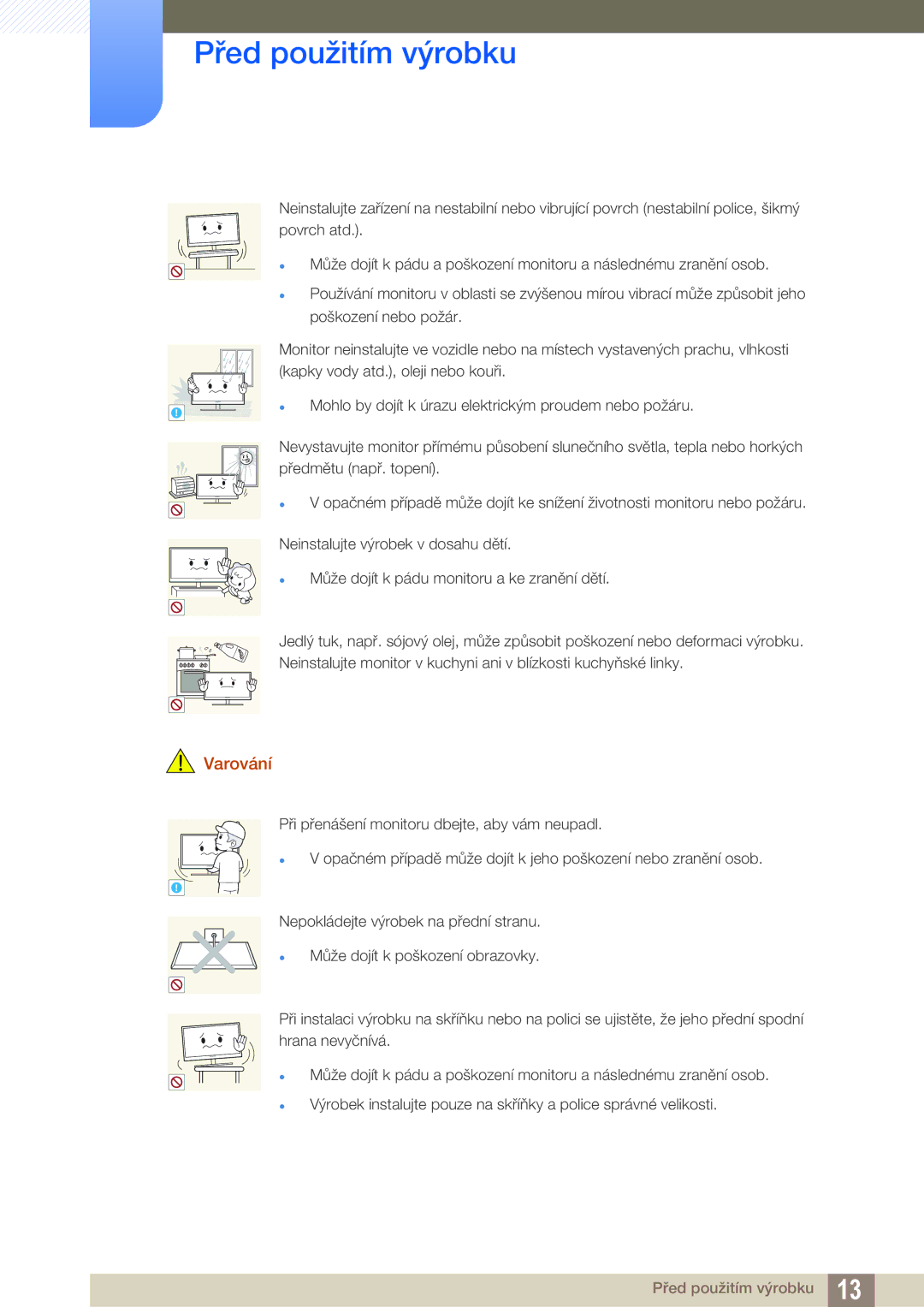 Samsung LF22FN1PFBZXEN, LF24FN1PFBZXEN manual Před použitím výrobku 