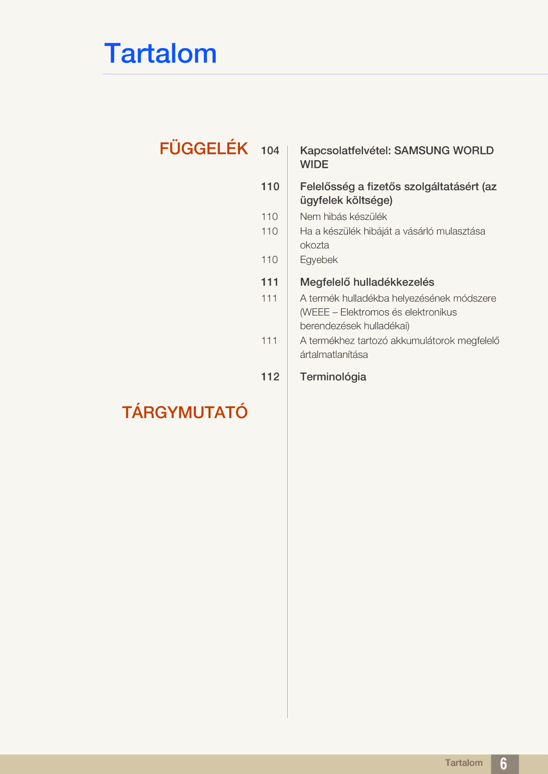 Samsung LF24FN1PFBZXEN, LF22FN1PFBZXEN manual Függelék 