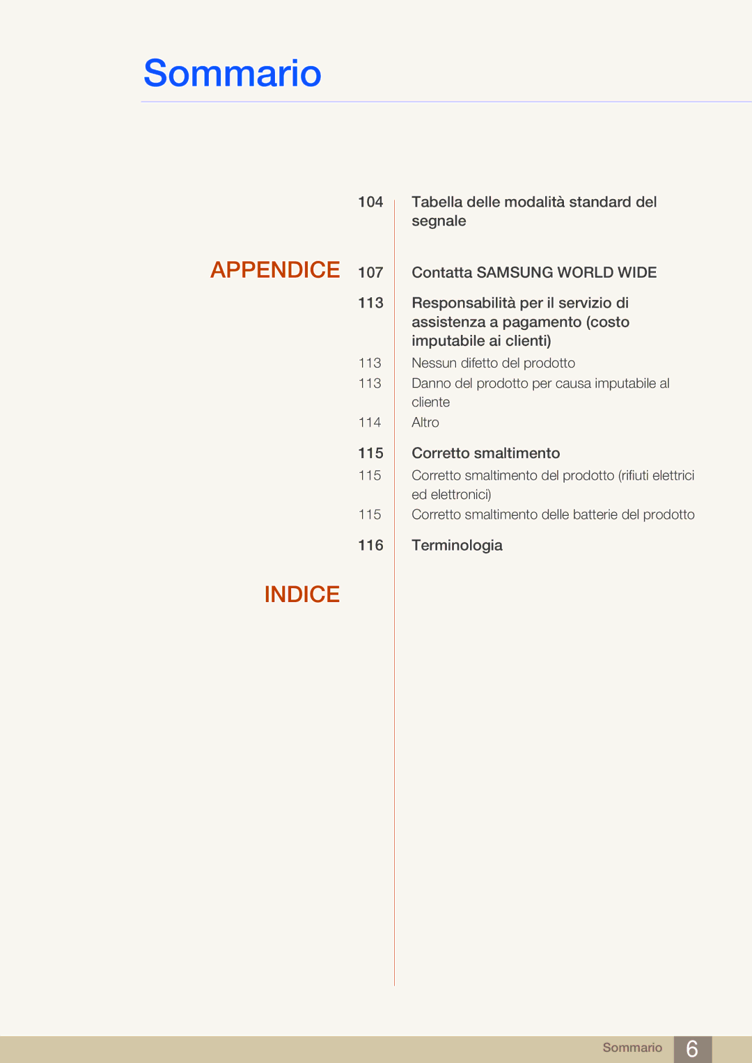 Samsung LF24FN1PFBZXEN manual Appendice 