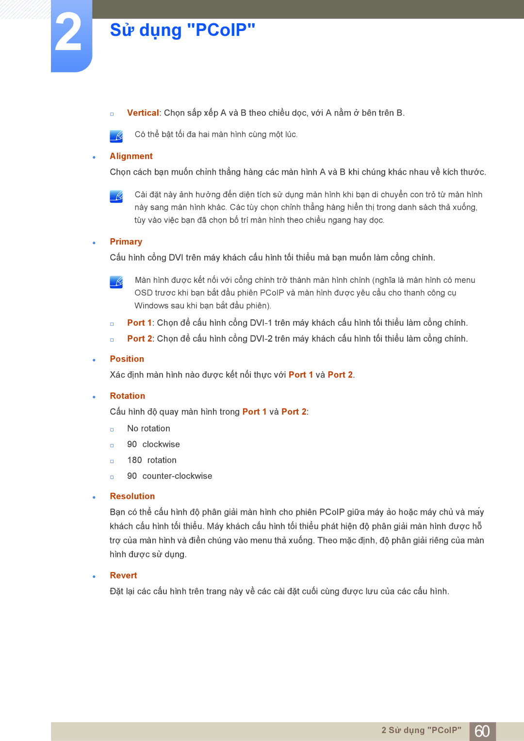 Samsung LF24NEBHBNM/XY, LF19NEBHBNM/XY manual Alignment, Primary, Position, Rotation, Resolution, Revert 