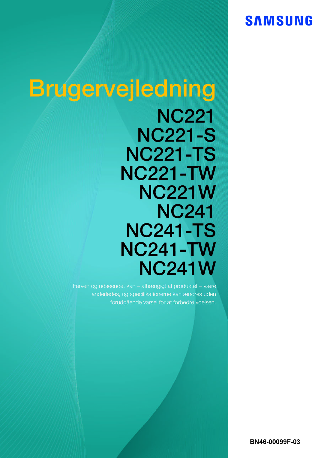 Samsung LF22NTBHBNM/EN, LF24NEBHBNU/EN, LF24NEBHBNM/EN, LF24FN1PFBZXEN manual Brugervejledning 