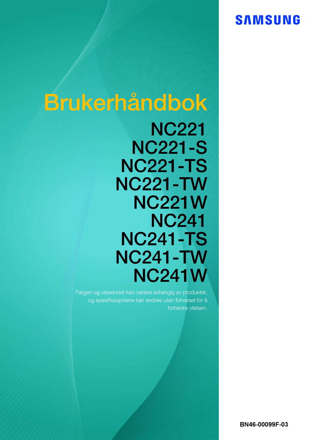 Samsung LF22NTBHBNM/EN, LF24NEBHBNU/EN, LF24NEBHBNM/EN, LF24FN1PFBZXEN manual Brukerhåndbok 