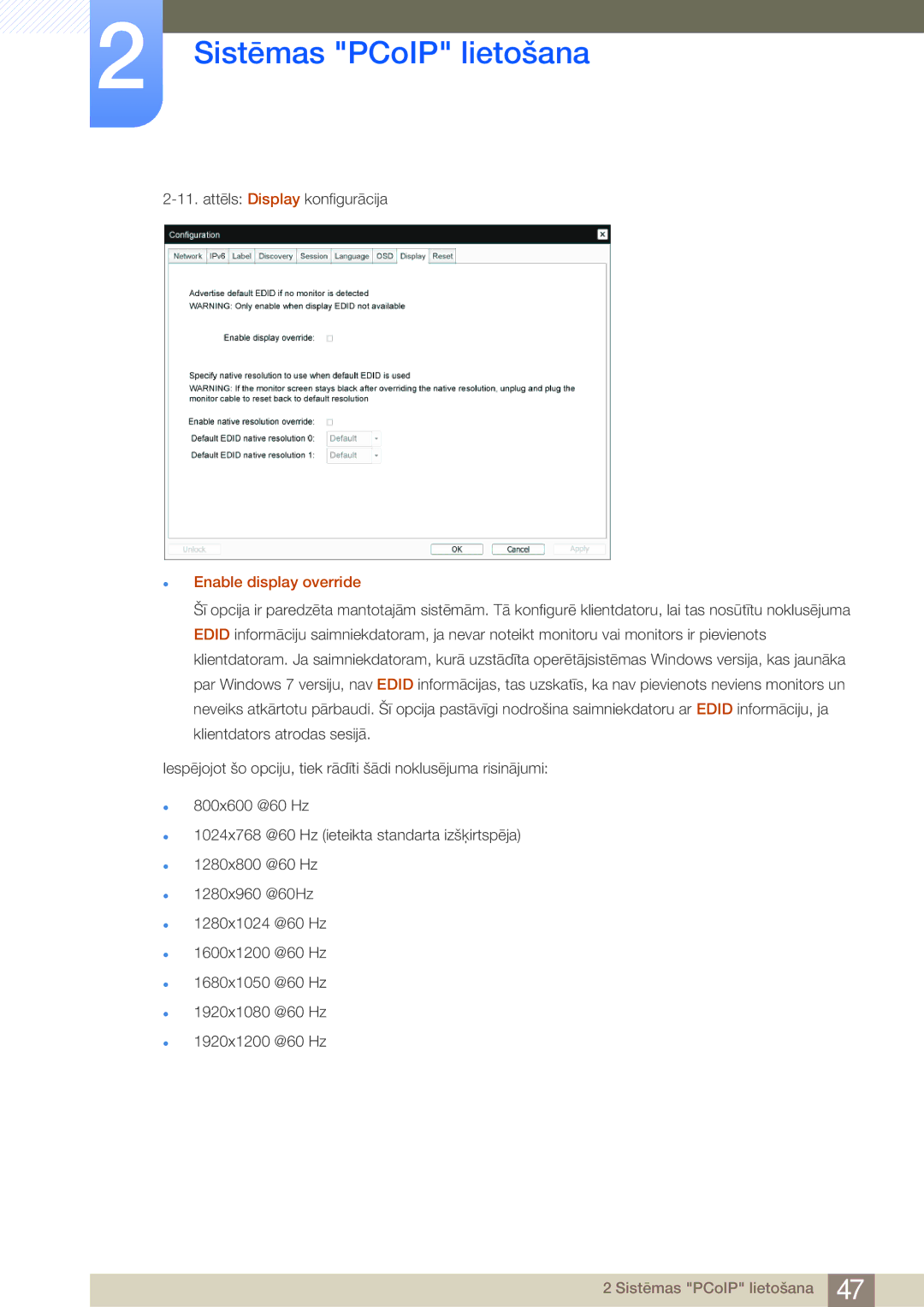 Samsung LF24FN1PFBZXEN, LF24NEBHBNU/EN manual Enable display override 