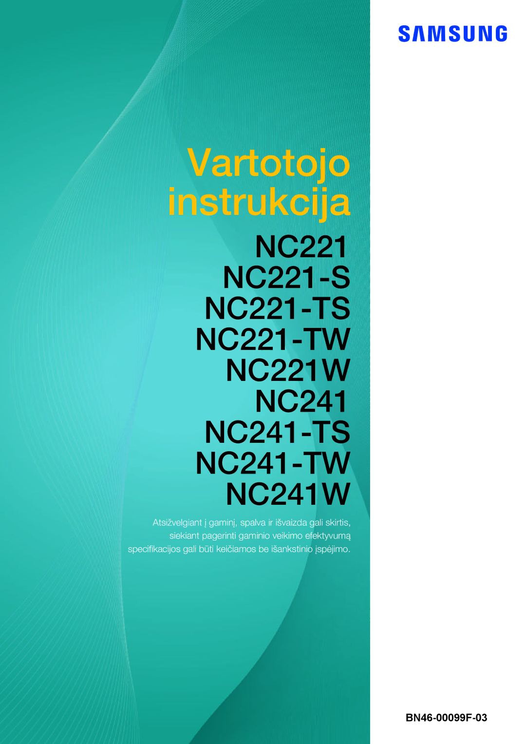 Samsung LF24FN1PFBZXEN, LF24NEBHBNU/EN manual Vartotojo instrukcija 