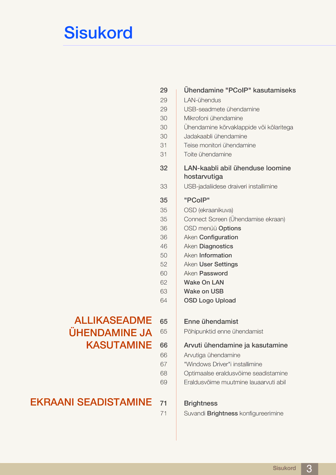 Samsung LF24FN1PFBZXEN, LF24NEBHBNU/EN manual LAN-kaabli abil ühenduse loomine hostarvutiga 