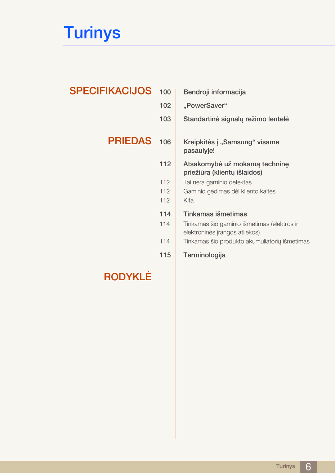 Samsung LF24NEBHBNU/EN, LF24FN1PFBZXEN manual Specifikacijos 