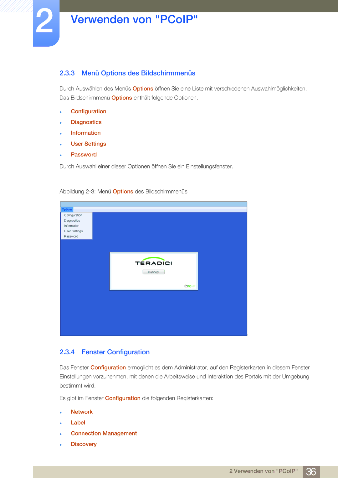 Samsung LF24NSBTBN/EN, LF22NSBTBN/EN manual 3 Menü Options des Bildschirmmenüs, Fenster Configuration 