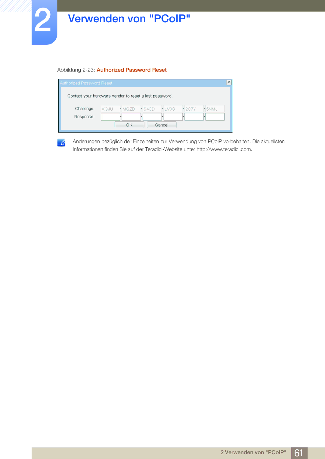 Samsung LF22NSBTBN/EN, LF24NSBTBN/EN manual Abbildung 2-23Authorized Password Reset 