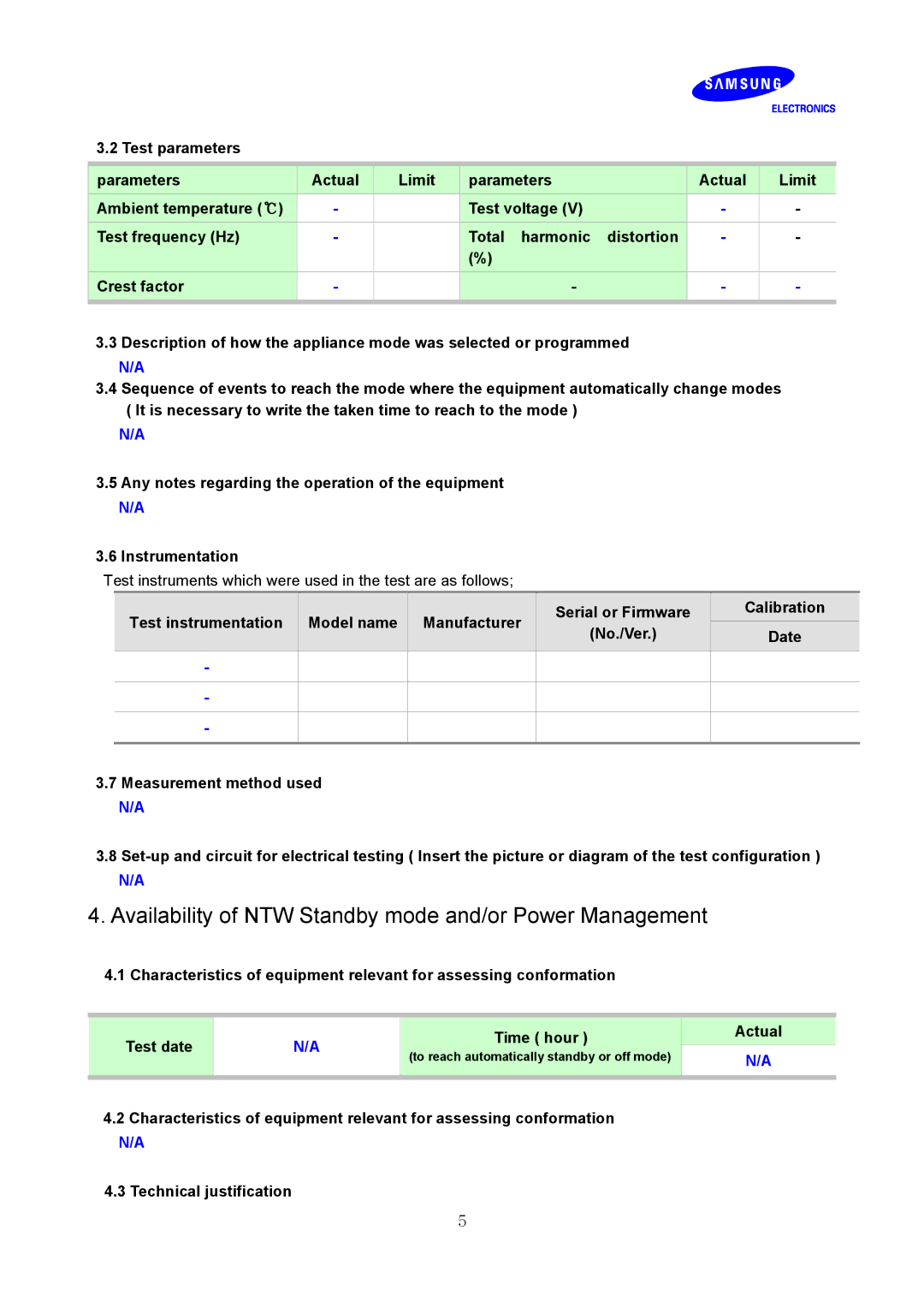 Samsung LF24FT2WFPZXCI, LF24TC2WAN/EN, LF24FT2WFPZXEN manual Availability of NTW Standby mode and/or Power Management 