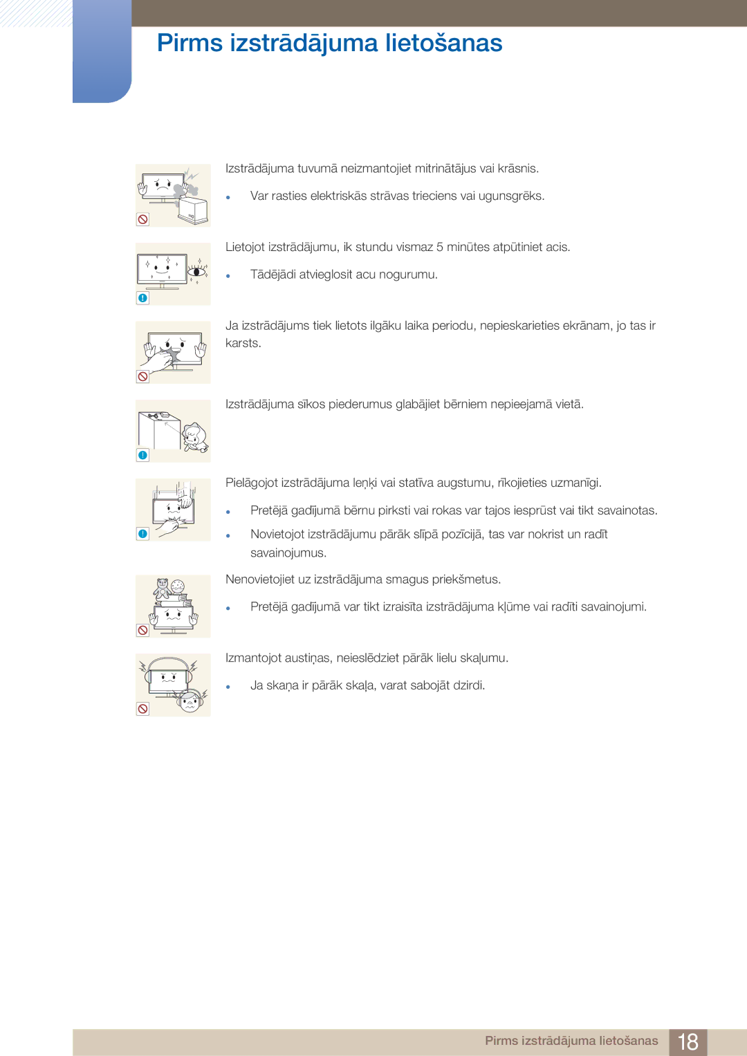 Samsung LF24TOWHBFM/EN manual Savainojumus 