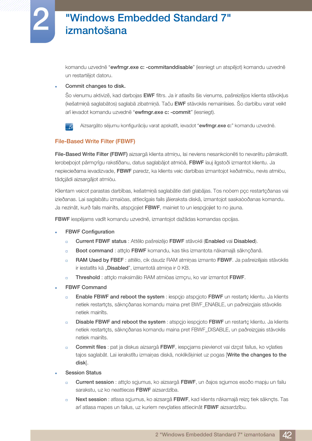 Samsung LF24TOWHBFM/EN manual File-Based Write Filter Fbwf 