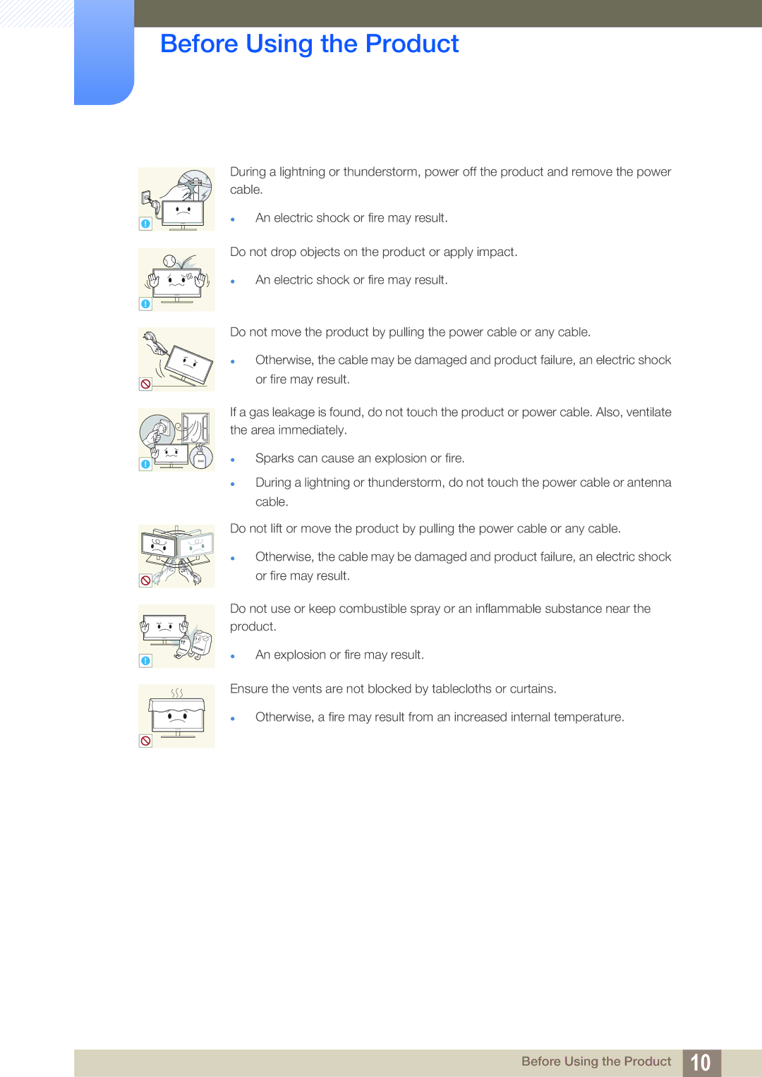 Samsung LF19TSWTBDN/XS, LF24TSWTBDN/EN, LF19TSWTBDN/EN, LF22TSWTBDN/EN, LF19TSWTBDN/XJ, LF24TSWTBDN/XJ, LF24TSWTBDN/NG manual Gas 