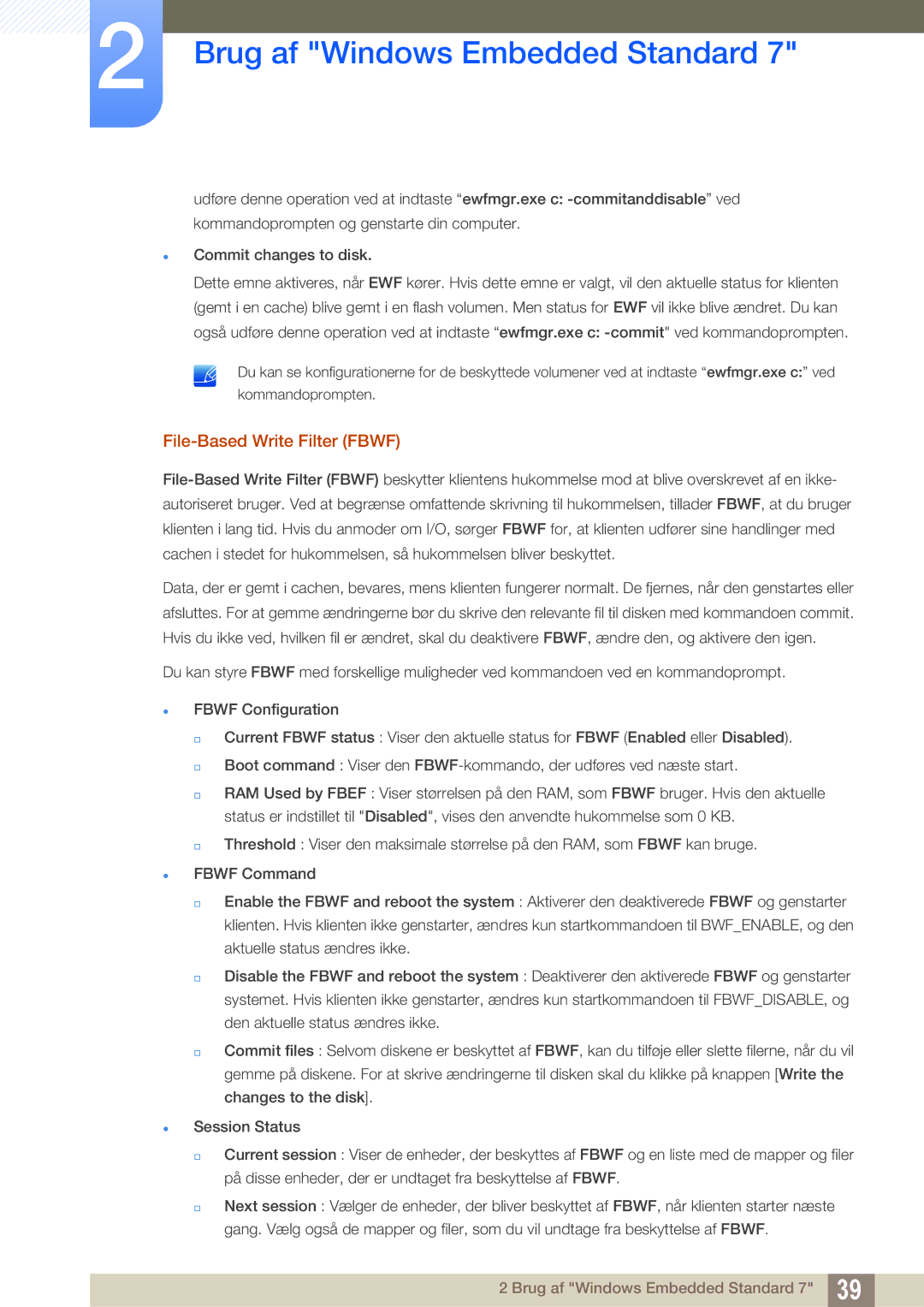 Samsung LF24TSWTBDN/EN, LF19TSWTBDN/EN, LF22TSWTBDN/EN manual File-Based Write Filter Fbwf 