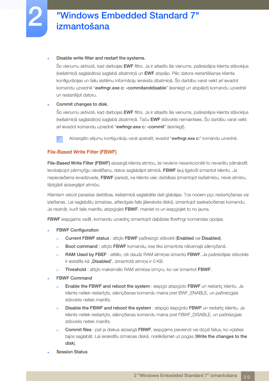 Samsung LF24TSWTBDN/EN, LF19TSWTBDN/EN, LF22TSWTBDN/EN manual File-Based Write Filter Fbwf 