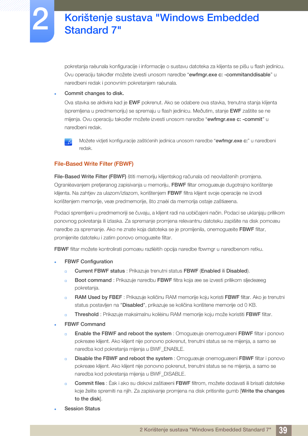 Samsung LF24TSWTBDN/EN, LF19TSWTBDN/EN, LF22TSWTBDN/EN manual File-Based Write Filter Fbwf 