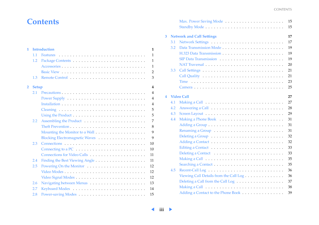 Samsung LF24VPNLB/EN, LF24VPNLB/XJ, LF24VPNLBSEN manual Contents 