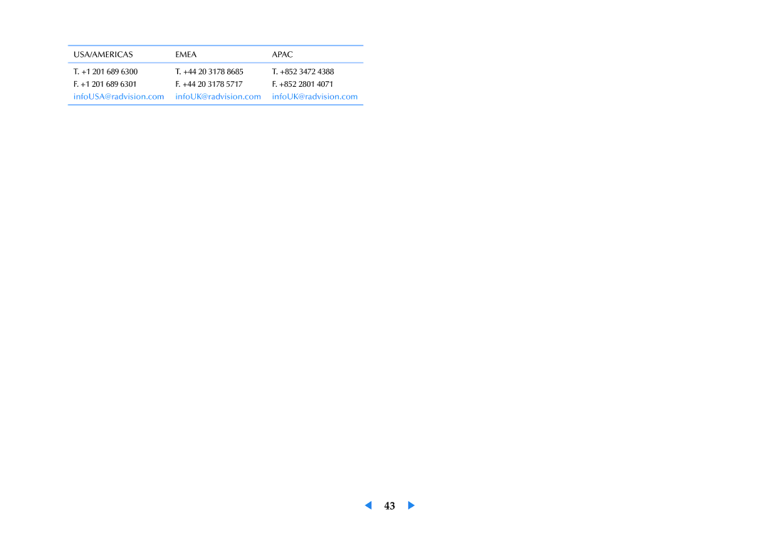 Samsung LF24VPNLBSEN, LF24VPNLB/EN, LF24VPNLB/XJ manual USA/AMERICAS Emea Apac 